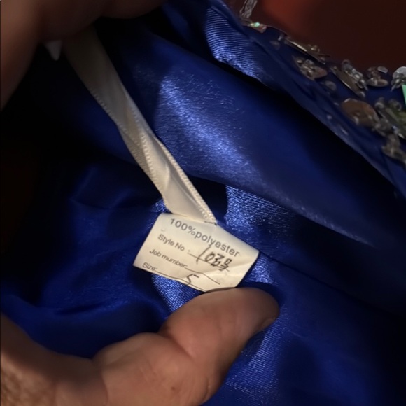 Elegant Blue Kids Dress - Picture 2 of 3